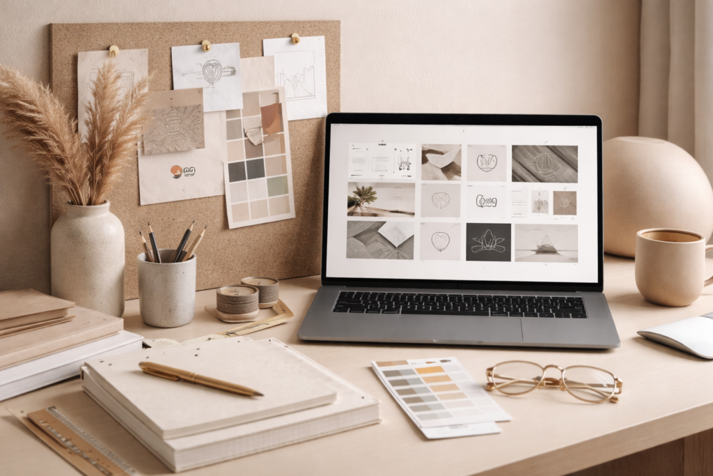 Graphic design and brand identity services by Eleni Kakale Design Studio